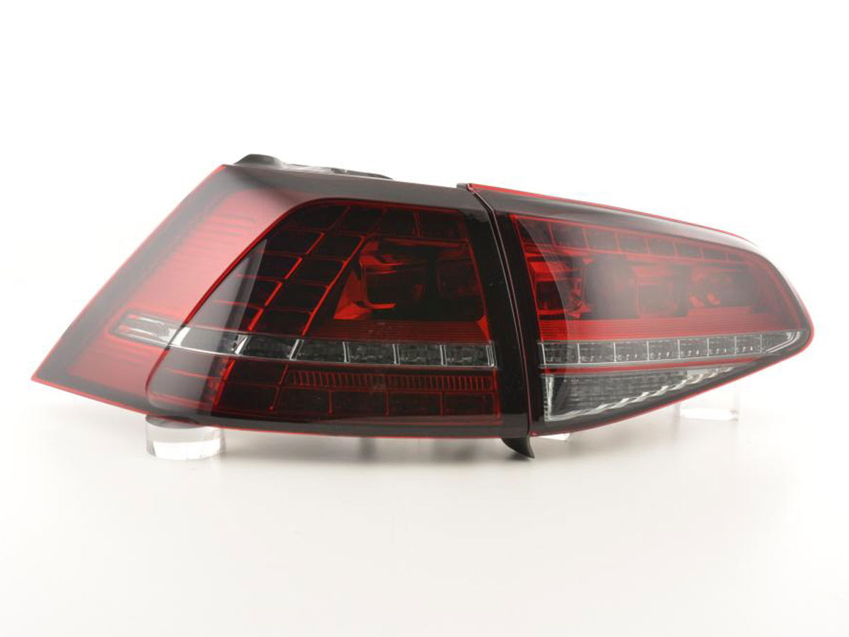 Baklykter LED Dynamisk VOLKSWAGEN GOLF 7 2013-2017 RED WHITE GTI LOOK SEQ – bilde 3