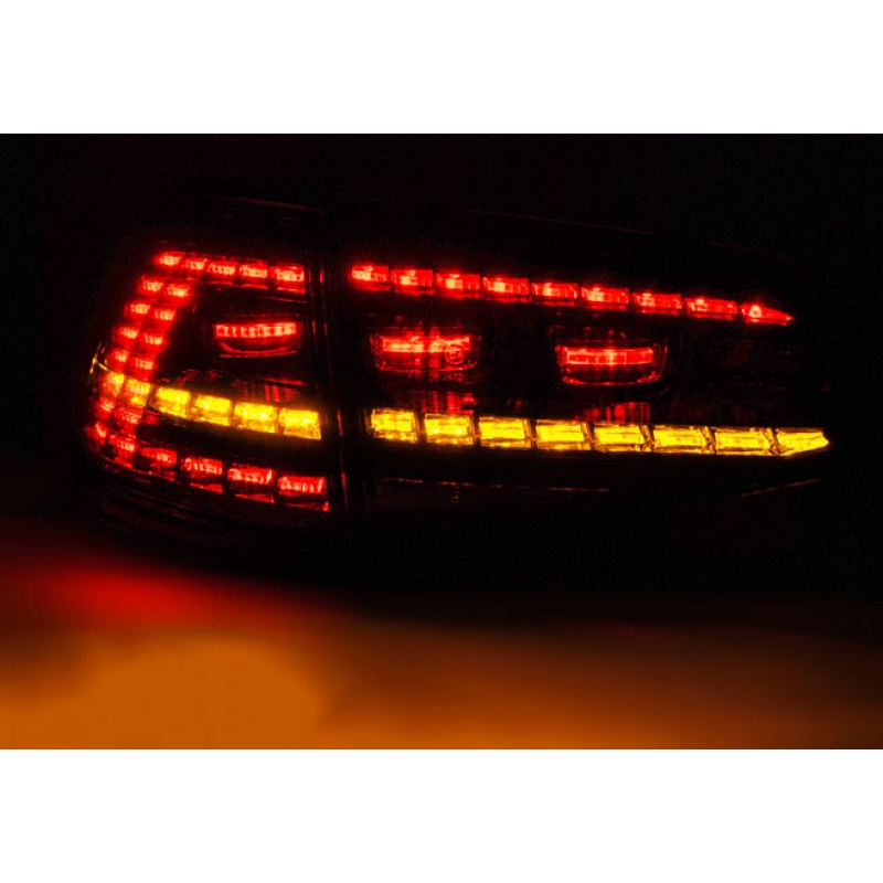 Baklykter LED Dynamisk VOLKSWAGEN GOLF 7 2013-2017 RED WHITE SEQ R LOOK – bilde 2