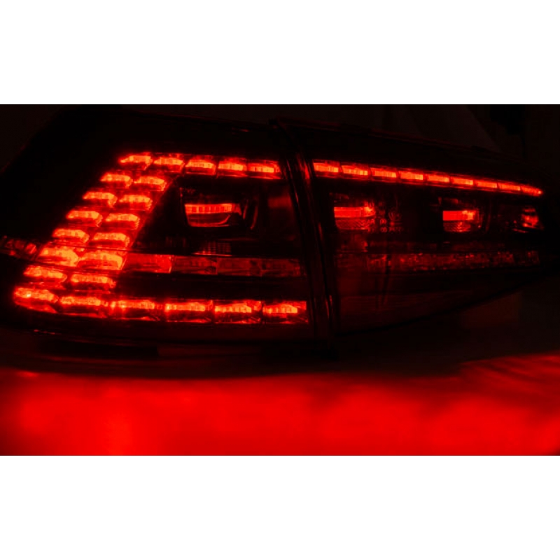 Baklykter LED Dynamisk VOLKSWAGEN GOLF 7 2013-> RED SMOKE SEQ R LOOK – bilde 2