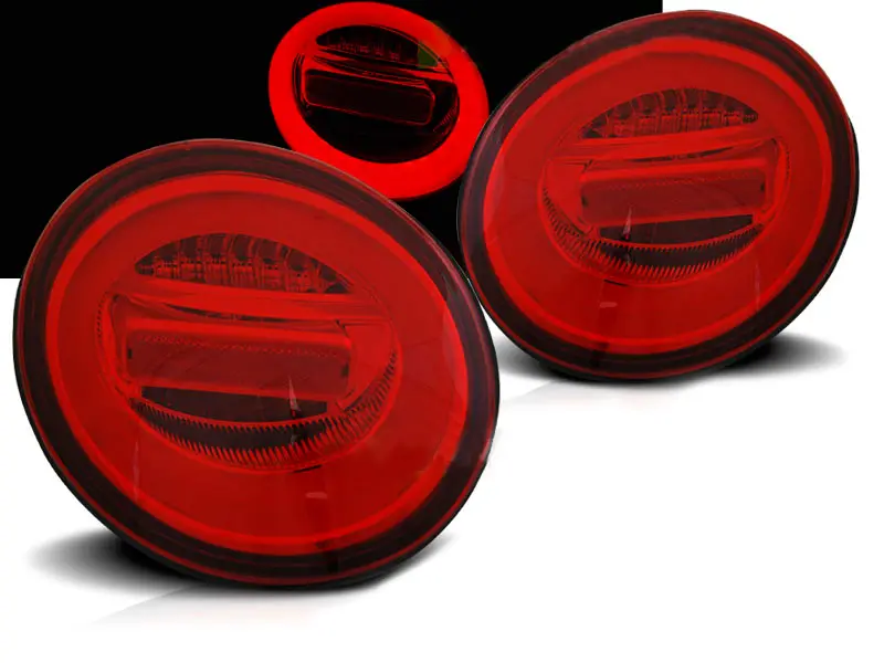Baklykter LED Dynamisk VOLKSWAGEN NEW BEETLE 1998-2005 RED WHITE
