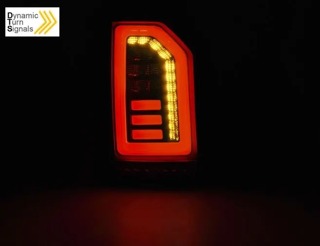 Baklykter LED Dynamisk VOLKSWAGEN (T5) 2003-2009 / 2010-2015 SMOKE BLACK RED – bilde 4