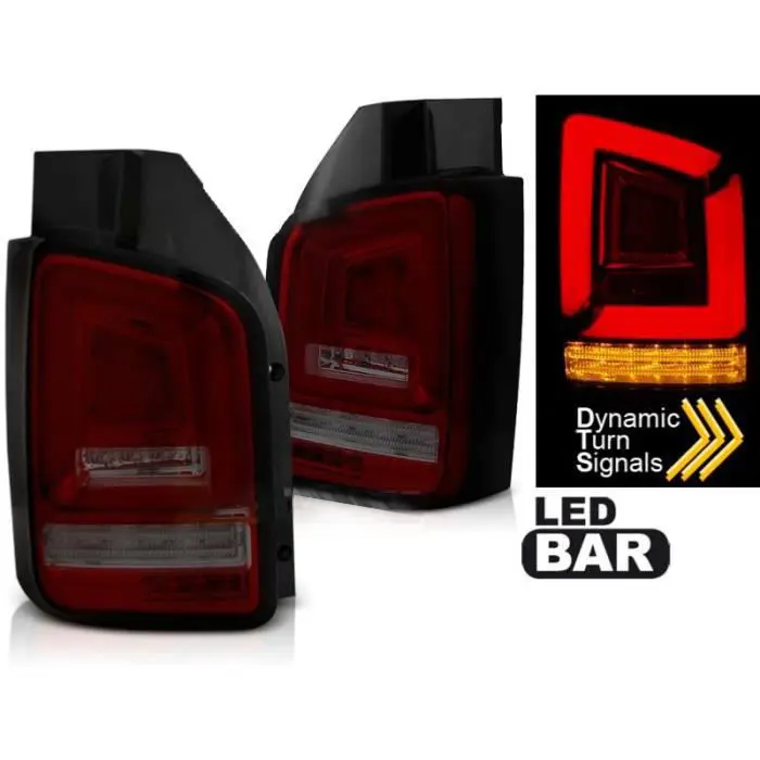 Baklykter LED Dynamisk VOLKSWAGEN (T5) 2003-2009 RED SMOKE