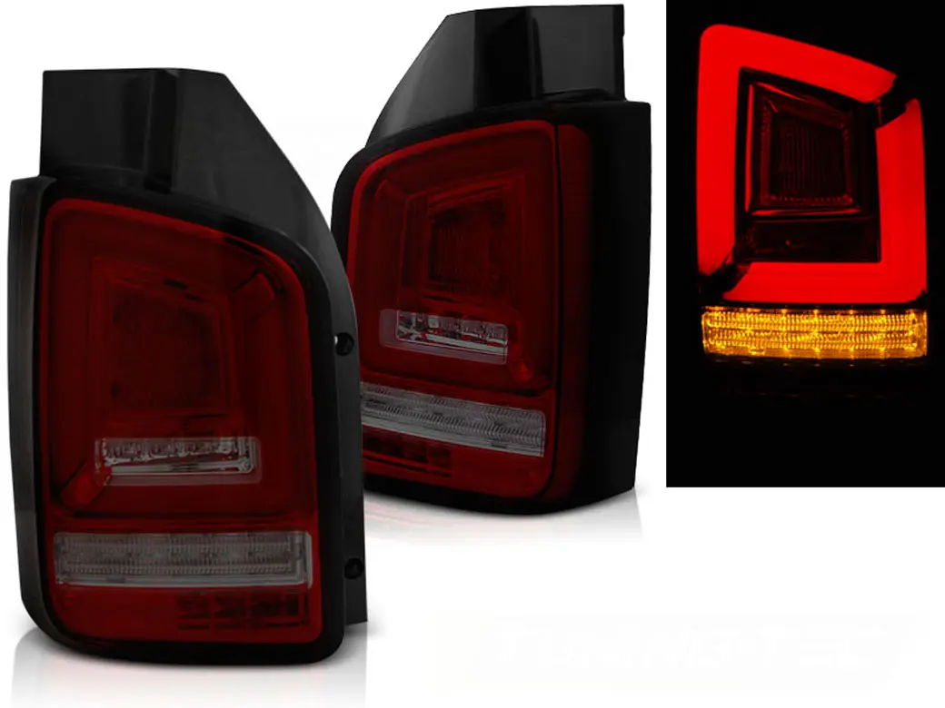 Baklykter LED Dynamisk VOLKSWAGEN (T5) 2010-2015 RED SMOKE