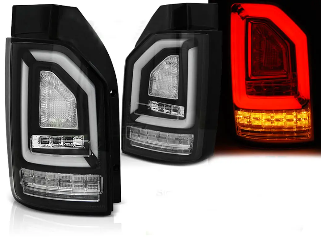 Baklykter LED Dynamisk VOLKSWAGEN T6 2015-2019 BLACK SEQ OEM