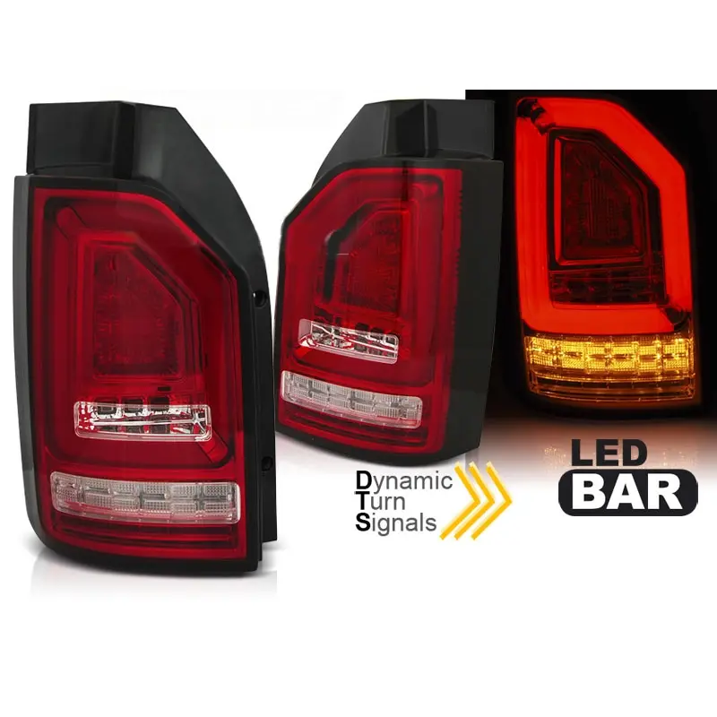 Baklykter LED Dynamisk VOLKSWAGEN T6 2015-2019 RED WHITE SEQ OEM BULB