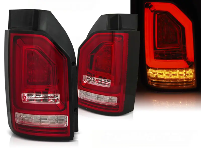 Baklykter LED Dynamisk VOLKSWAGEN T6 2015-2019 RED WHITE SEQ OEM