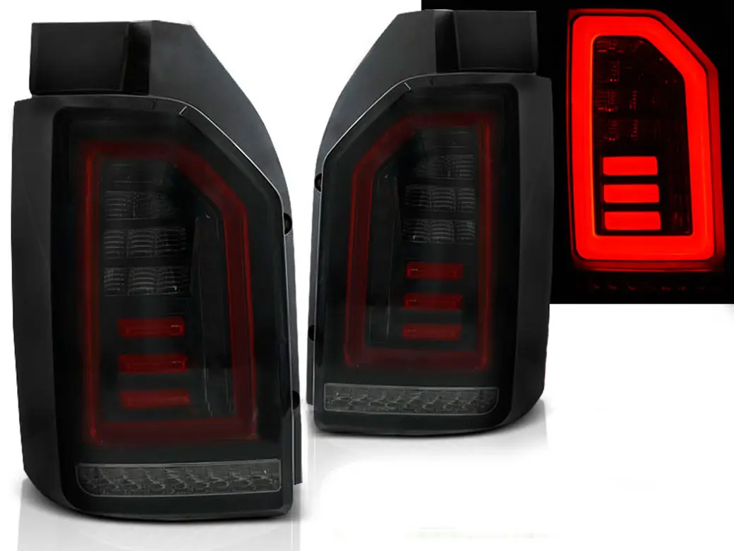 Baklykter LED Dynamisk VOLKSWAGEN (T6) 2015-2019 SMOKE BLACK RED