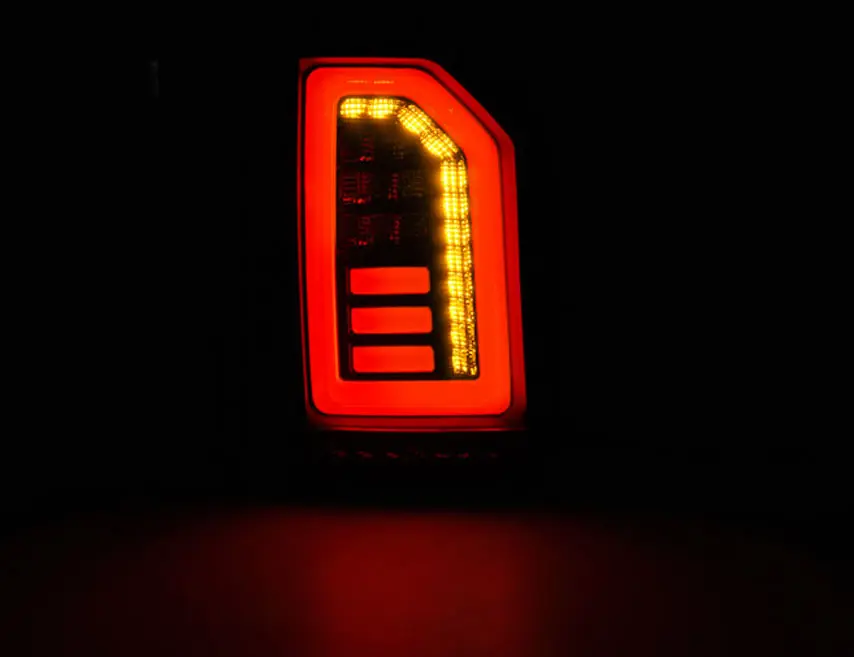 Baklykter LED Dynamisk VOLKSWAGEN (T6) 2015-2019 SMOKE BLACK RED – bilde 2