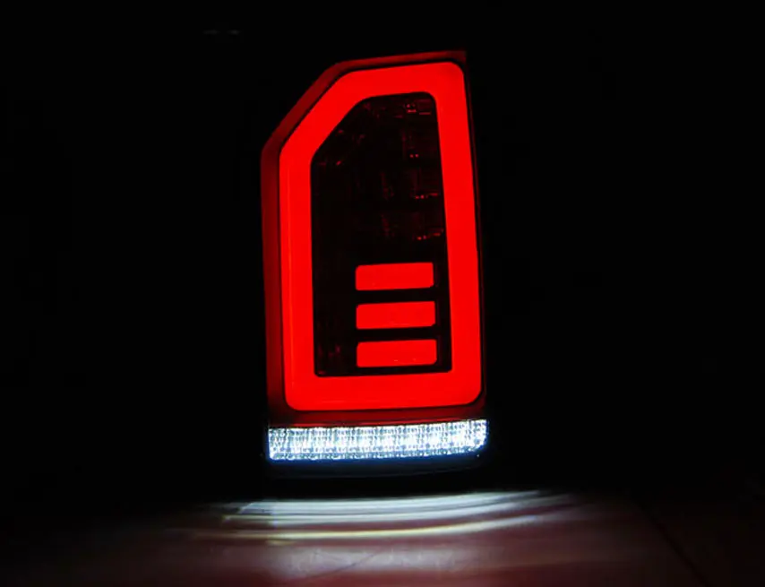 Baklykter LED Dynamisk VOLKSWAGEN (T6) 2015-2019 SMOKE BLACK RED – bilde 3