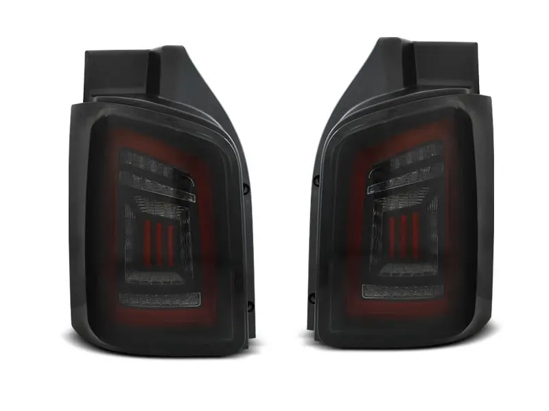 Baklykter LED Dynamisk VW T5 2003 - 2015 | SMOKE BLACK RED – bilde 5