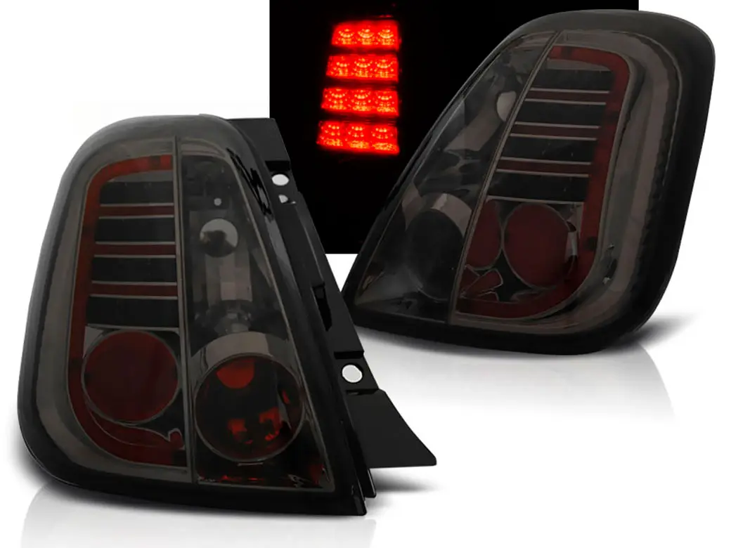 Baklykter LED Fiat 500 2007 -> │ SMOKE