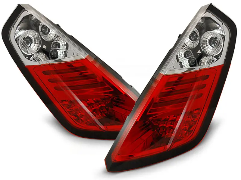 Baklykter LED FIAT GRANDE PUNTO 2005-2009 RED WHITE  – bilde 2