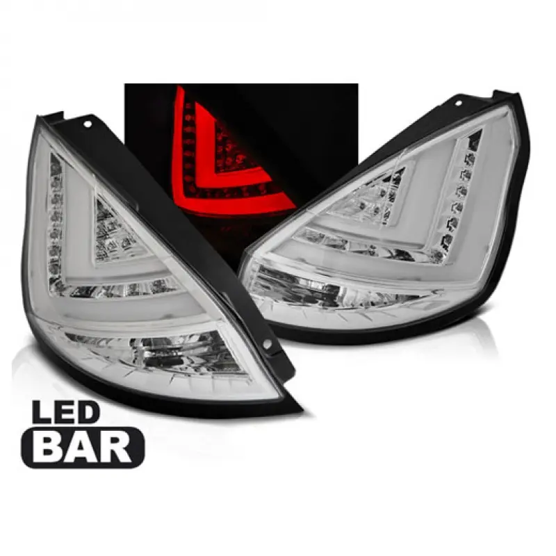 Baklykter LED FORD FIESTA (MK7) 2008-2012 HB CHROME