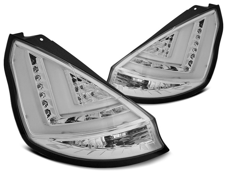 Baklykter LED FORD FIESTA (MK7) 2008-2012 HB CHROME – bilde 6