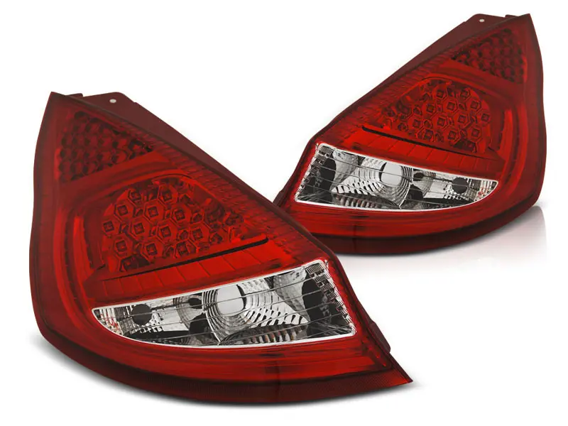 Baklykter LED FORD FIESTA (MK7) 2008-2012 HB RED WHITE – bilde 3