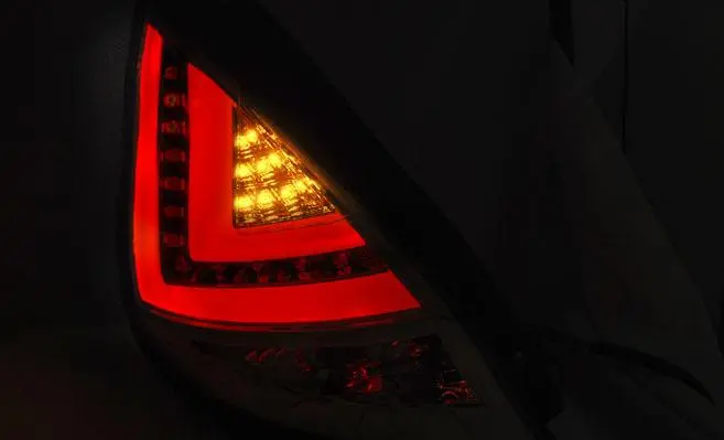 Baklykter LED FORD FIESTA (MK7) 2012-2016 HB CHROME – bilde 2