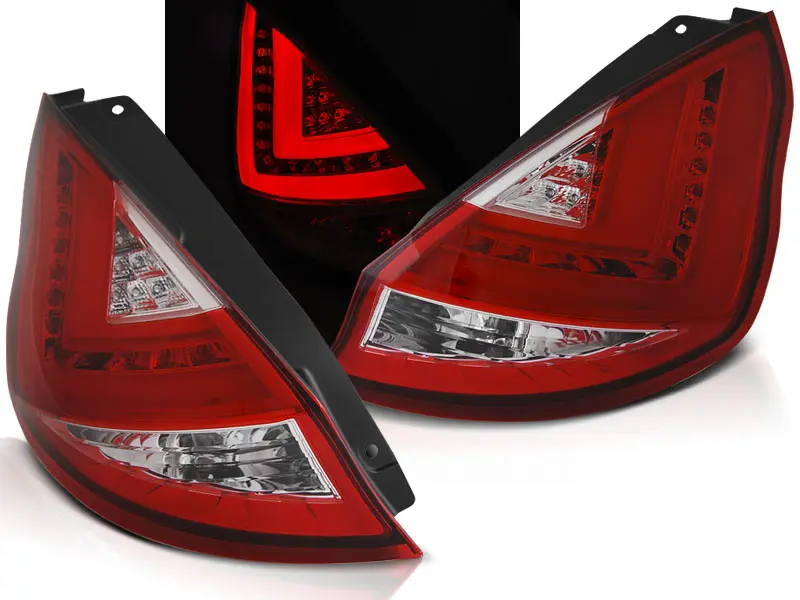 Baklykter LED FORD FIESTA (MK7) 2012-2016 HB RED WHITE