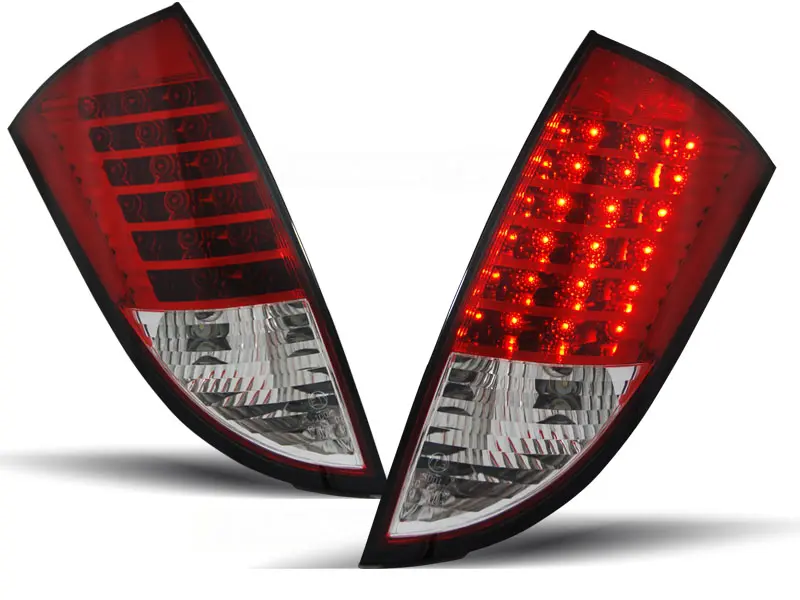 Baklykter LED FORD FOCUS 1 HB 1998-2004 RED WHITE