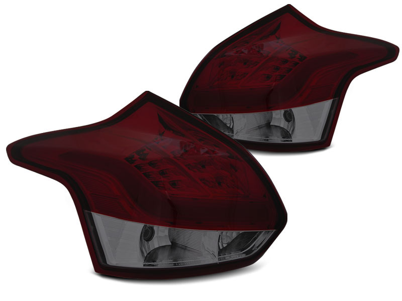 Baklykter LED FORD FOCUS 3 2011-2014 HATCHBACK RED SMOKE – bilde 4