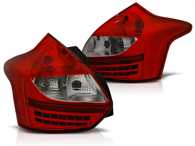 Baklykter LED Ford Focus III Hatchback 2010 - 2014 │ RED WHITE – bilde 3