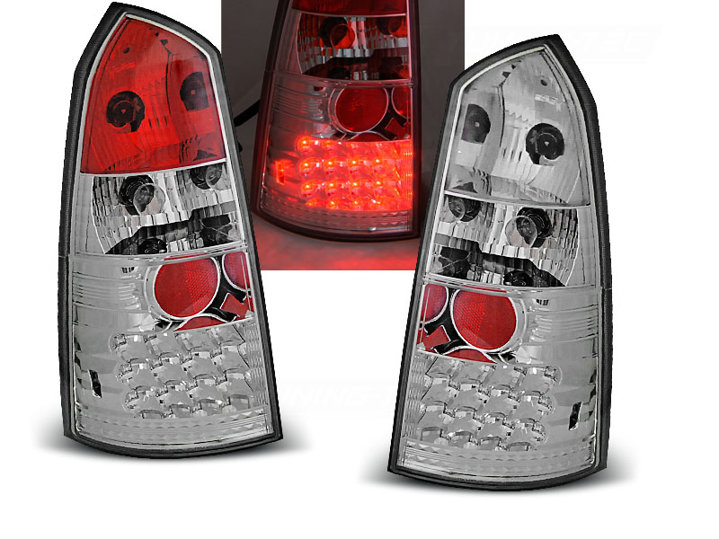 Baklykter LED FORD FOCUS MK1 1998-2004 STASJONSVOGN CHROM
