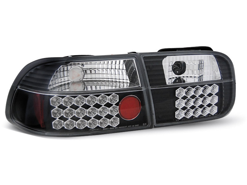 Baklykter LED HONDA CIVIC 1991-1995 2D/4D BLACK – bilde 3