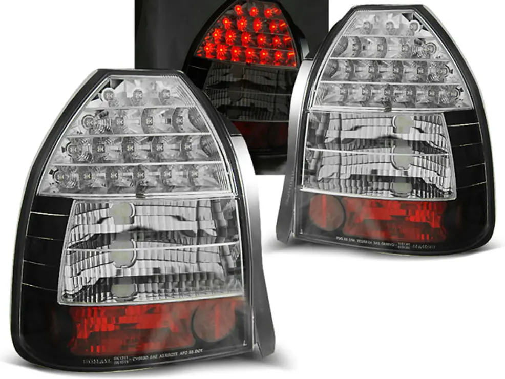 Baklykter LED HONDA CIVIC 1995-2001 3D BLACK 