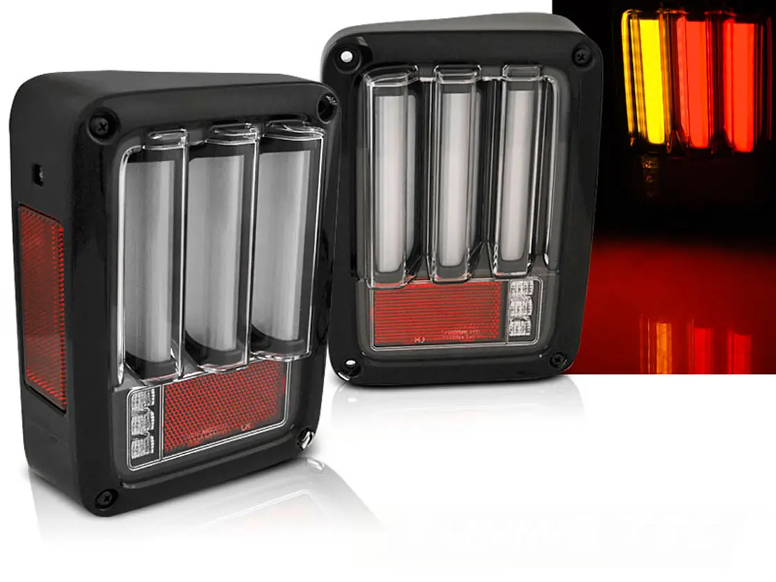 Baklykter LED Jeep Wrangler JK 2006 - 2018 │ BLACK