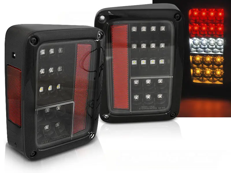 Baklykter LED Jeep Wrangler JK 2006 - 2018 │ BLACK