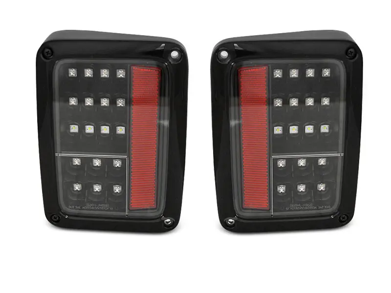 Baklykter LED Jeep Wrangler JK 2006 - 2018 │ BLACK – bilde 3