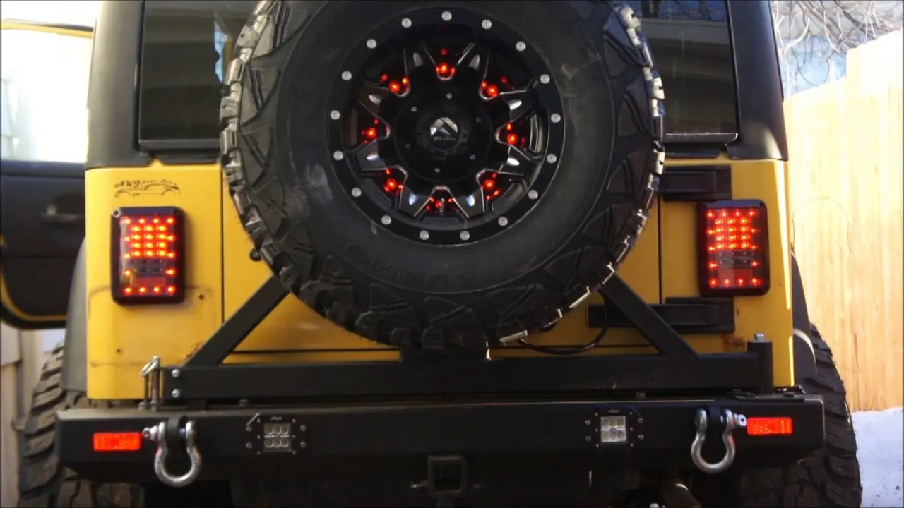 Baklykter LED Jeep Wrangler JK 2006 - 2018 │ BLACK – bilde 2