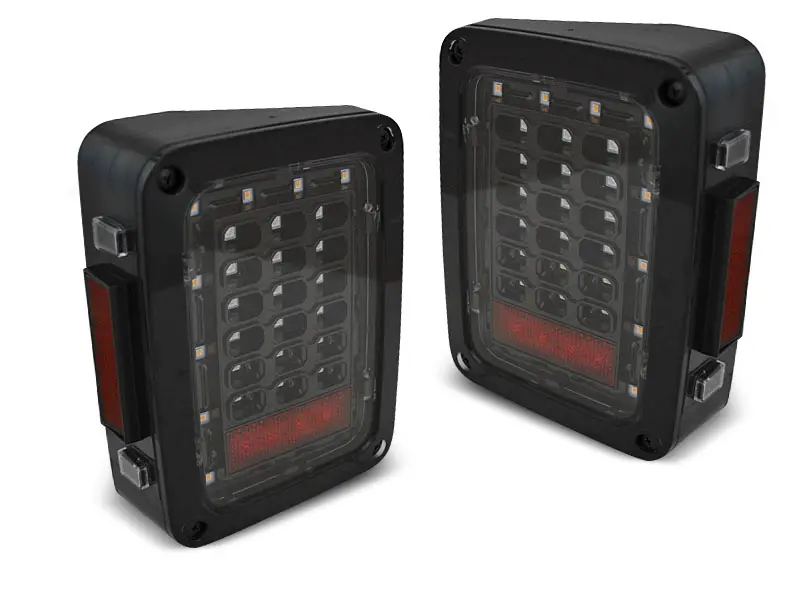 Baklykter LED Jeep Wrangler JK 2006 - 2018 │ BLACK – bilde 3