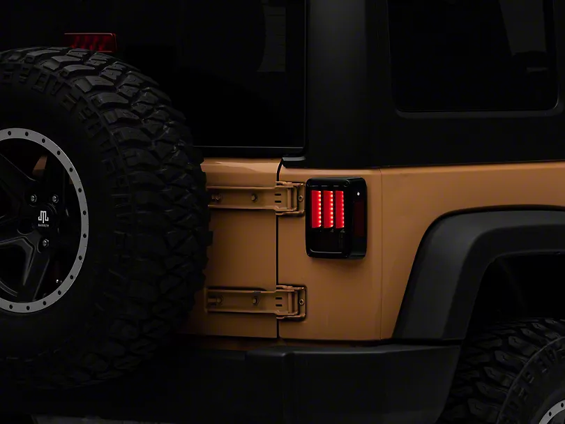 Baklykter LED Jeep Wrangler JK 2006 - 2018 │ SMOKE BLACK – bilde 2
