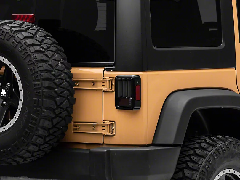 Baklykter LED Jeep Wrangler JK 2006 - 2018 │ SMOKE BLACK – bilde 4