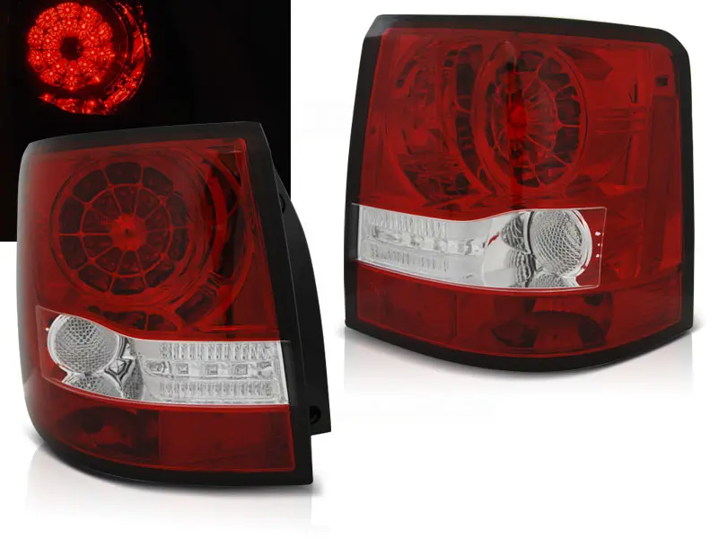Baklykter LED Land Rover Range Rover Sport (L320) 2005 - 2009 RED WHITE