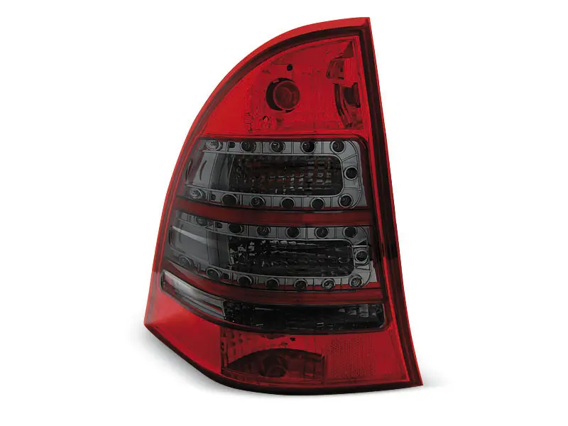 Baklykter LED MERCEDES-BENZ C-Klasse (W203) 2000-2007 RED SMOKE – bilde 3