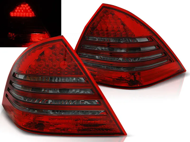 Baklykter LED MERCEDES-BENZ C-Klasse (W203) SEDAN 2000-2004 RED SMOKE