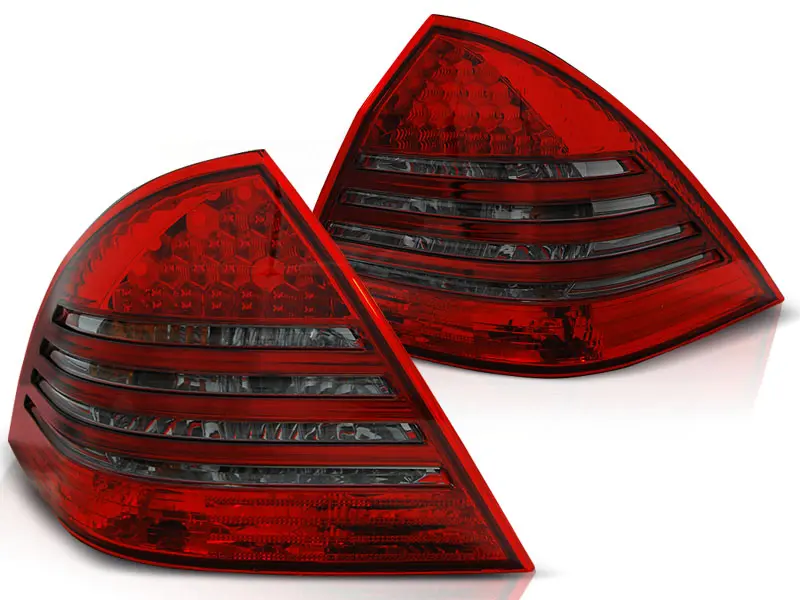 Baklykter LED MERCEDES-BENZ C-Klasse (W203) SEDAN 2000-2004 RED SMOKE – bilde 2