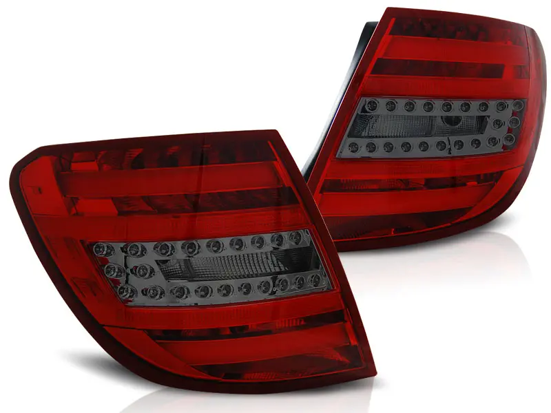 Baklykter LED MERCEDES-BENZ C-Klasse (W204) 2007-2010 RED SMOKE LED – bilde 2