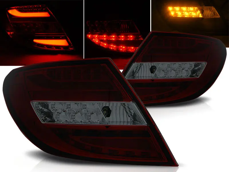 Baklykter LED MERCEDES-BENZ C-Klasse (W204) 2007-2010 RED SMOKE