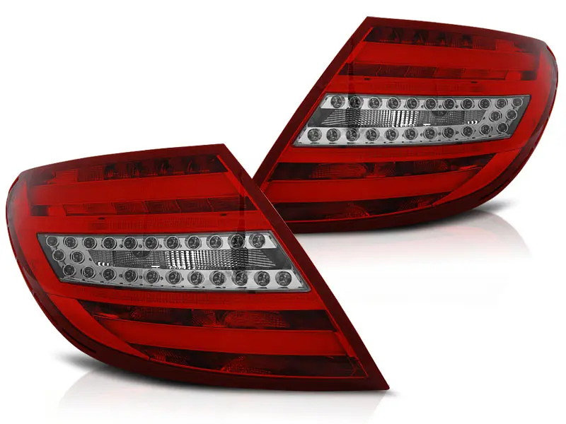 Baklykter LED MERCEDES-BENZ C-Klasse (W204) 2007-2010 RED WHITE  – bilde 2