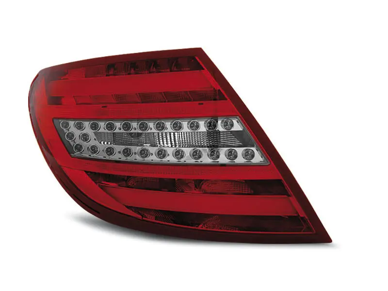 Baklykter LED MERCEDES-BENZ C-Klasse (W204) 2007-2010 RED WHITE  – bilde 3
