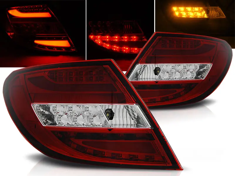Baklykter LED MERCEDES-BENZ C-Klasse (W204) 2007-2010 RED WHITE
