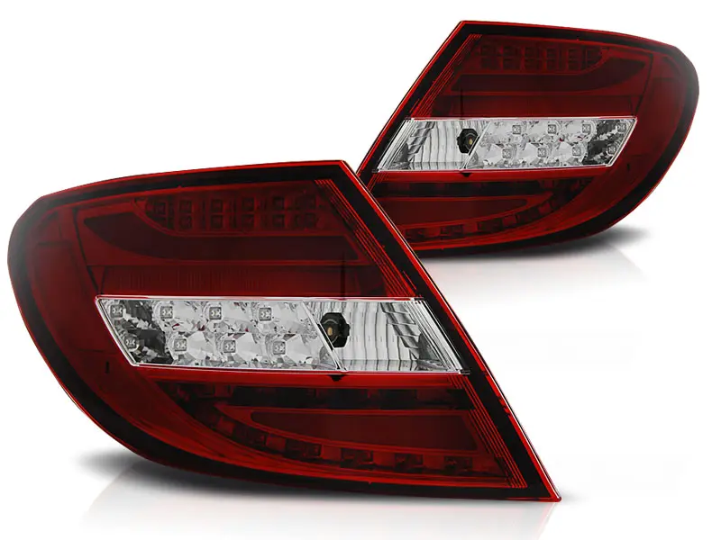 Baklykter LED MERCEDES-BENZ C-Klasse (W204) 2007-2010 RED WHITE – bilde 2