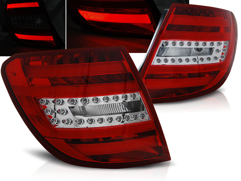 Baklykter LED MERCEDES-BENZ C-Klasse (W204) 2007-2010 RED WHITE