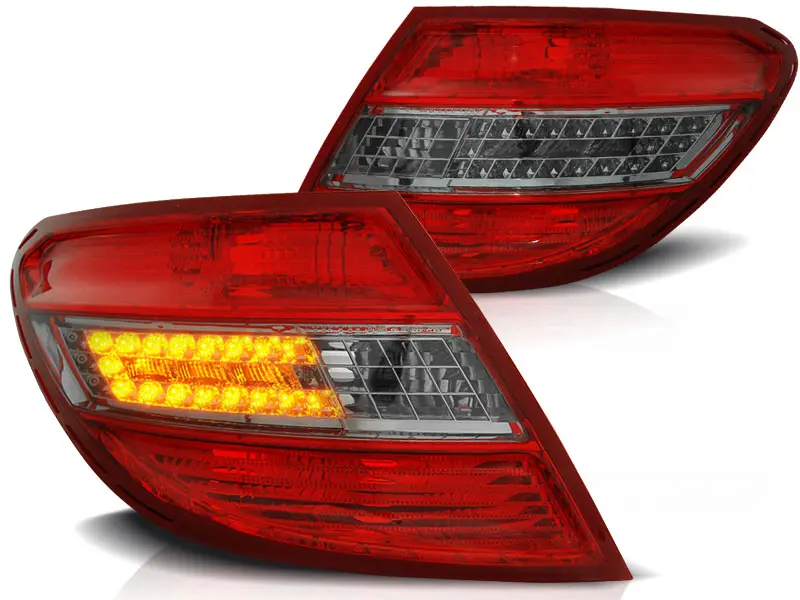Baklykter LED MERCEDES-BENZ C-Klasse (W204) SEDAN 2007-2010 RED SMOKE – bilde 2