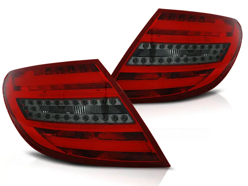 Baklykter LED MERCEDES-BENZ C-Klasse (W204) SEDAN 2007-2010 RED SMOKE – bilde 2