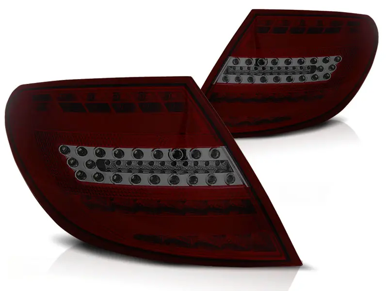 Baklykter LED MERCEDES-BENZ C-Klasse (W204) SEDAN 2007-2010 RED SMOKE – bilde 2