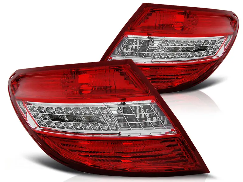 Baklykter LED MERCEDES-BENZ C-Klasse (W204) SEDAN 2007-2010 RED WHITE