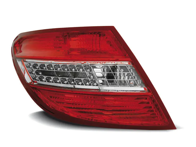 Baklykter LED MERCEDES-BENZ C-Klasse (W204) SEDAN 2007-2010 RED WHITE – bilde 3